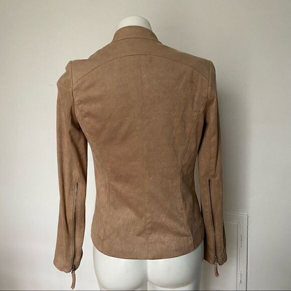 Adrienne Vittadini Faux Suede Moto Style jacket - Picture 10 of 15